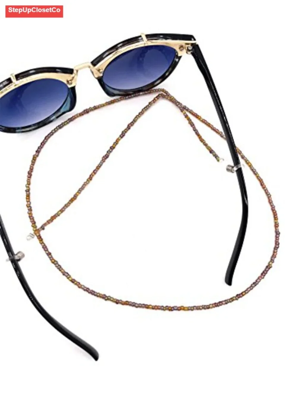 Multicolor Beaded Eyeglass Chain Sunglass Holder Strap Lanyard 12-Pack Acrylic